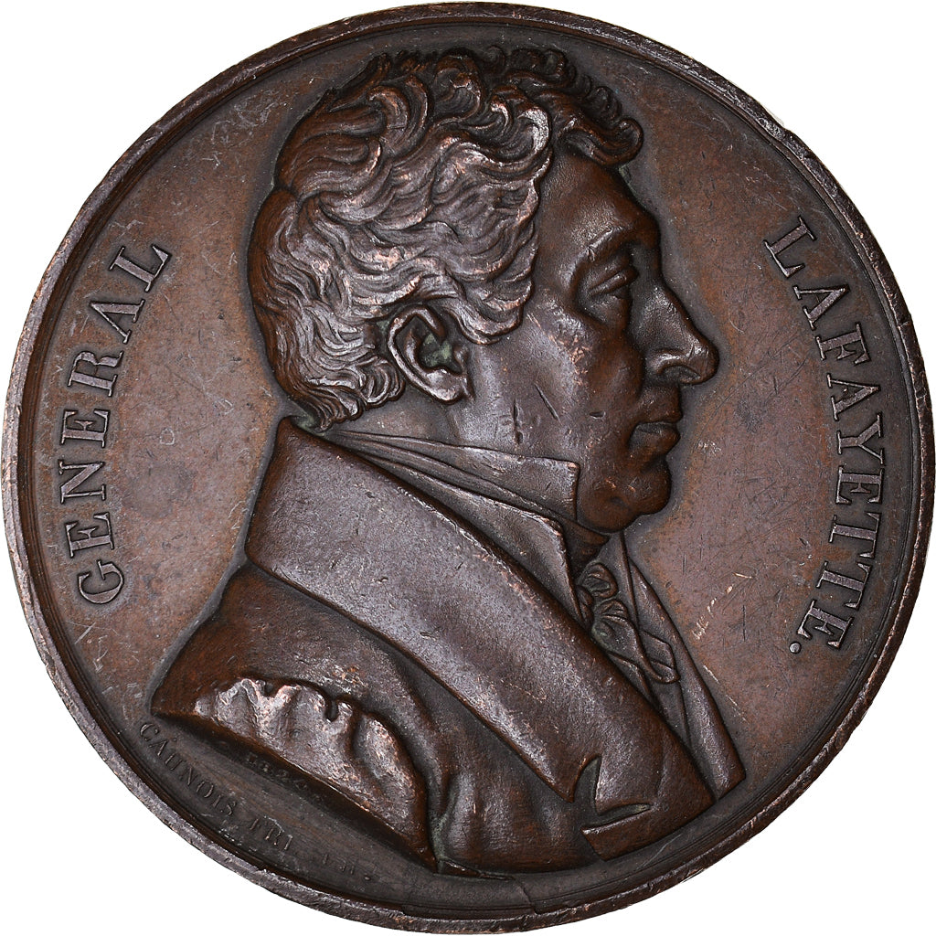 França, Medal, Général Lafayette, Visit to the United States, História
