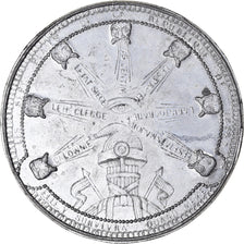 Francia, medaglia, Dénonciation de la Constitution, History, 1848, BB+, Stagno