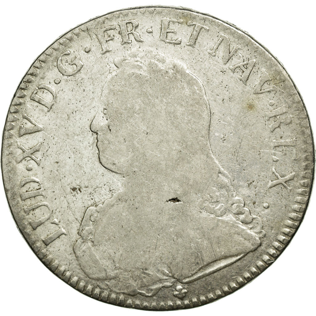 Coin, France, Louis XV, Écu aux branches d'olivier, Ecu, 1726, Bordeaux