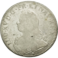 Monnaie, France, Louis XV, Écu aux branches d'olivier, Ecu, 1726, Bordeaux, B+