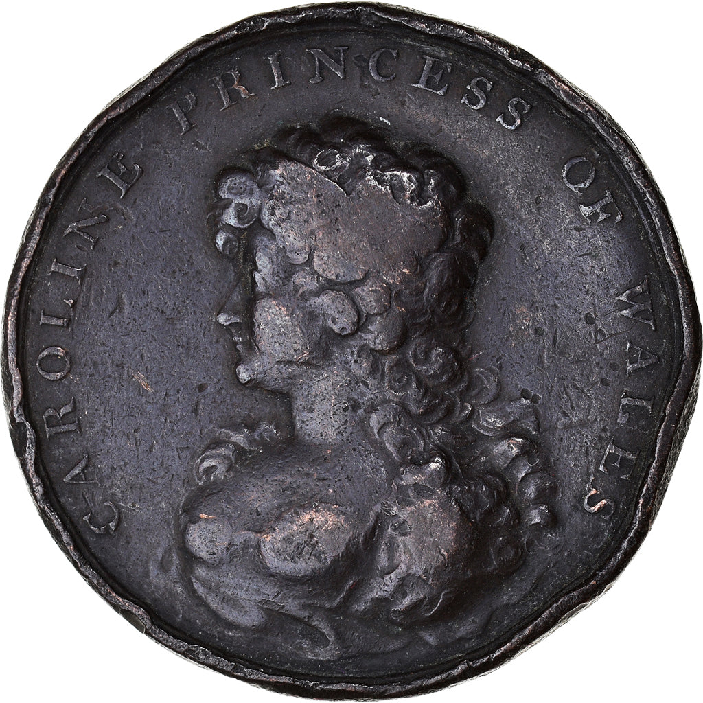 Royaume-Uni, Médaille, Caroline Princess of Wales, History, TB, Bronze