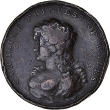 Royaume-Uni, Médaille, Caroline Princess of Wales, History, TB, Bronze