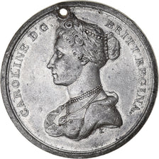 Regno Unito, medaglia, Mort de Caroline de Brunswick, History, 1821, BB, Stagno
