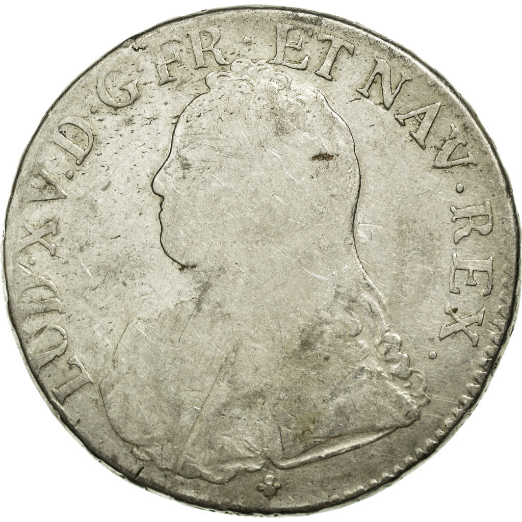 Coin, France, Louis XV, Écu aux branches d'olivier, Ecu, 1726, Bordeaux