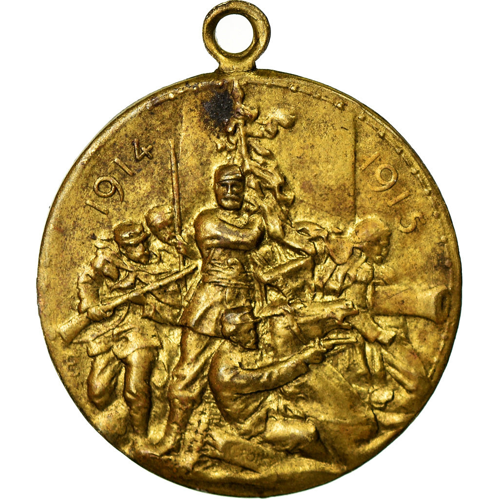 Frankrijk, Medaille, Première Guerre Mondiale, 1914-1915, PR, Koper