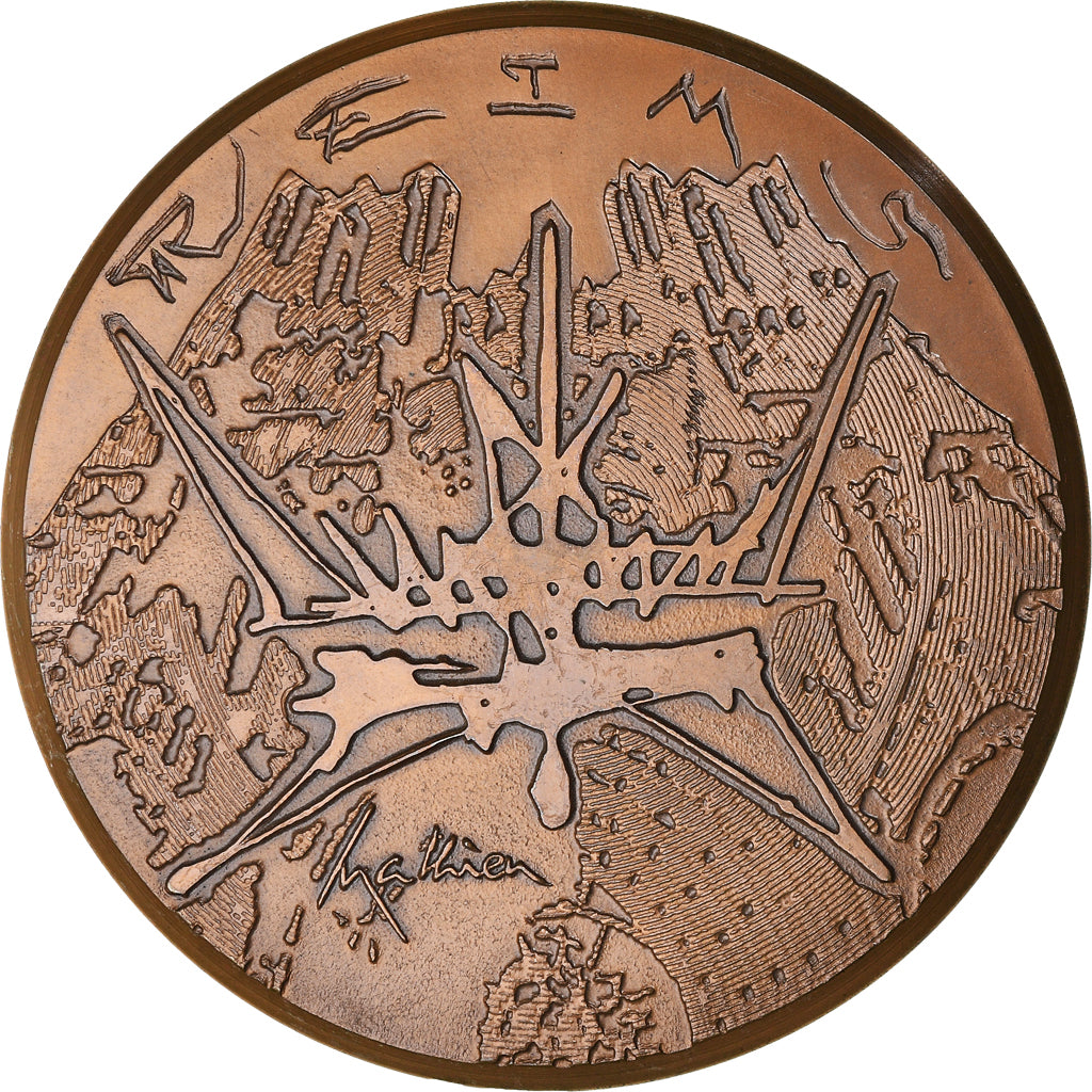 France, Medal, Reims et le Sacre des Rois, History, 1979, Mathieu, MS(63)
