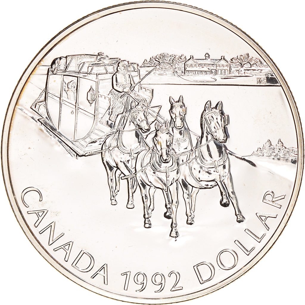 Münze, Kanada, Elizabeth II, Dollar, 1992, Royal Canadian Mint, Ottawa, UNZ