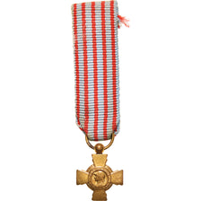 France, Croix du Combattant, Médaille, 1939-1945, Réduction, Excellent