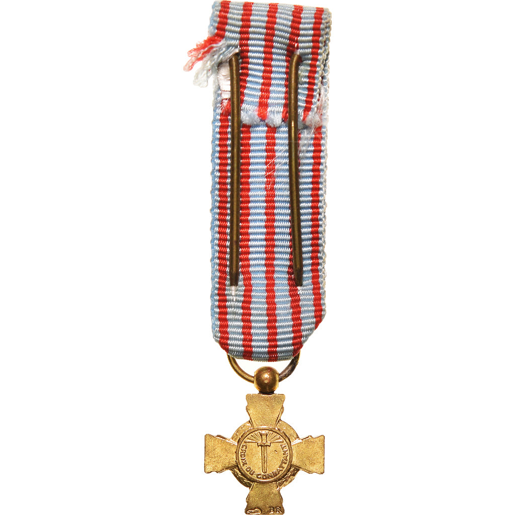 Francia, Croix du Combattant, medaglia, 1939-1945, Réduction, Eccellente