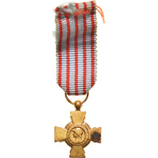 França, Croix du Combattant, Medal, 1939-1945, Réduction, Qualidade Muito Boa