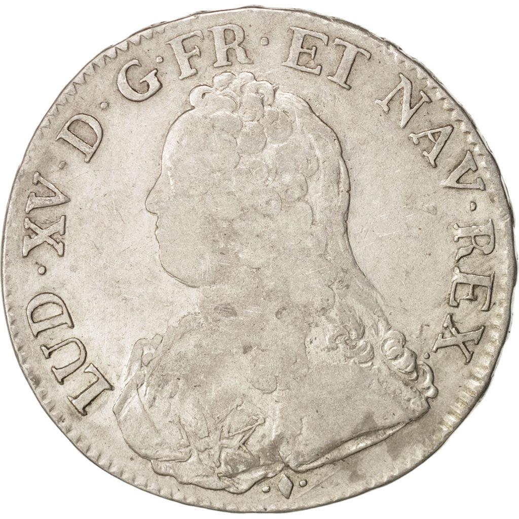 Coin, France, Louis XV, Écu aux branches d'olivier, Ecu, 1727, Bayonne