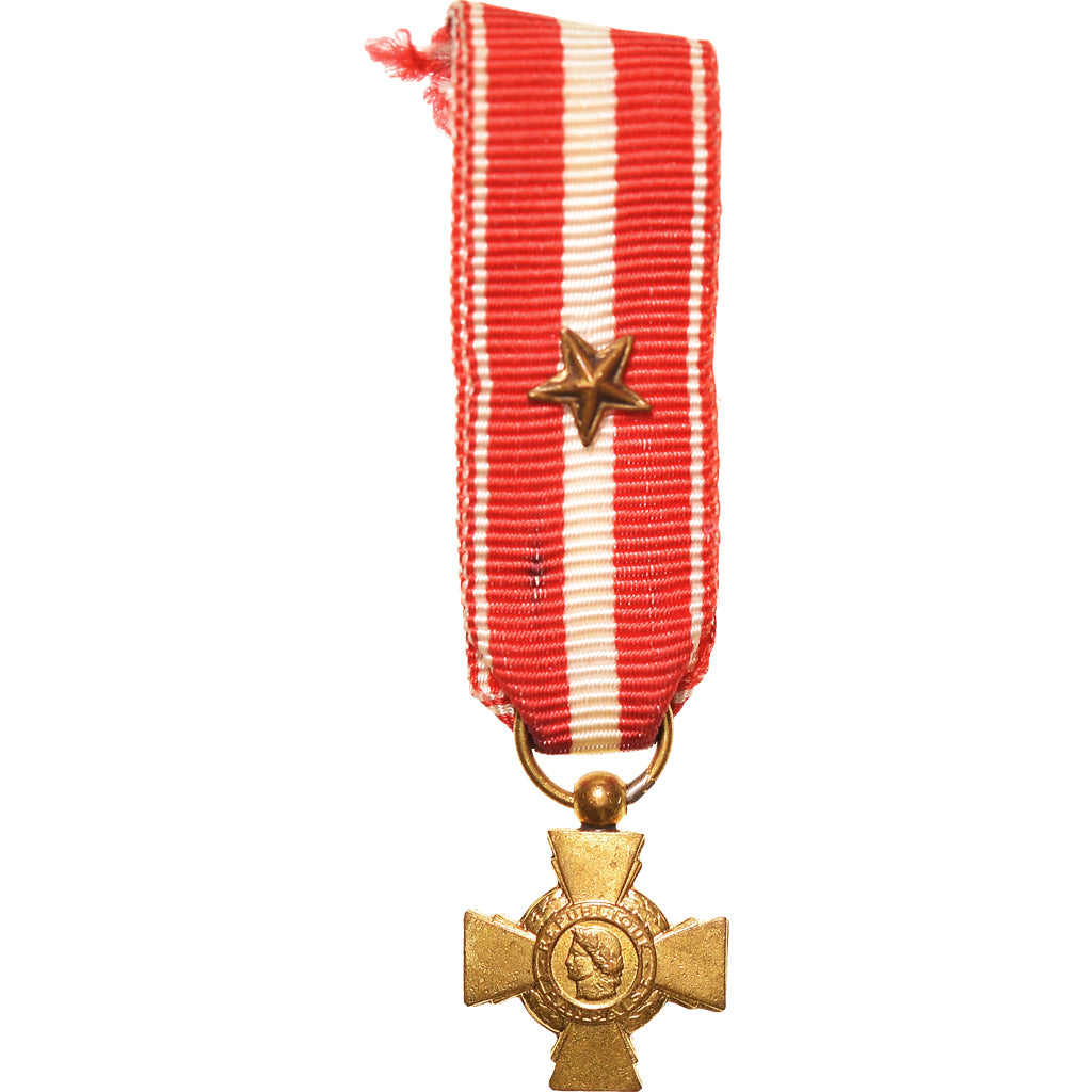 Francia, Croix de la Valeur Militaire, medaglia, Réduction, Eccellente