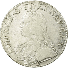 Coin, France, Louis XV, Écu aux branches d'olivier, Ecu, 1727, Riom, VF(30-35)