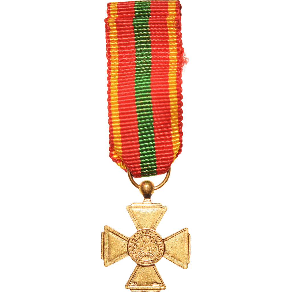 France, Croix du Combattant Volontaire, WAR, Médaille, 1939-1945, Réduction