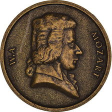 France, Medal, Mozart, Musique, AU(50-53), Bronze