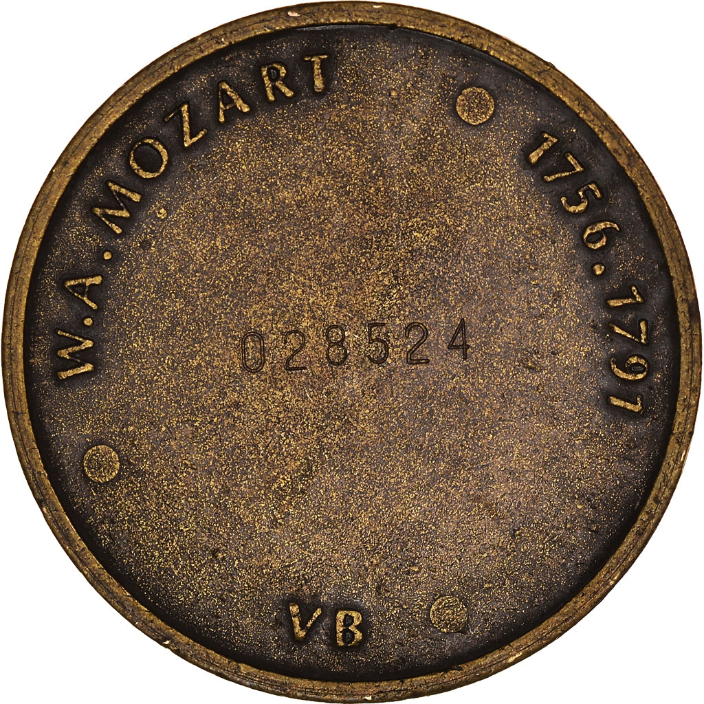 France, Medal, Mozart, Musique, AU(50-53), Bronze