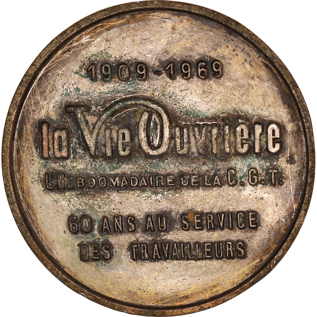 Frankreich, Medaille, Gaston Monmousseau, Politics, S+, Silvered bronze