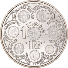 France, 1-1/2 Euro, Europa, 2002, Paris, BE, FDC, Argent, KM:1301