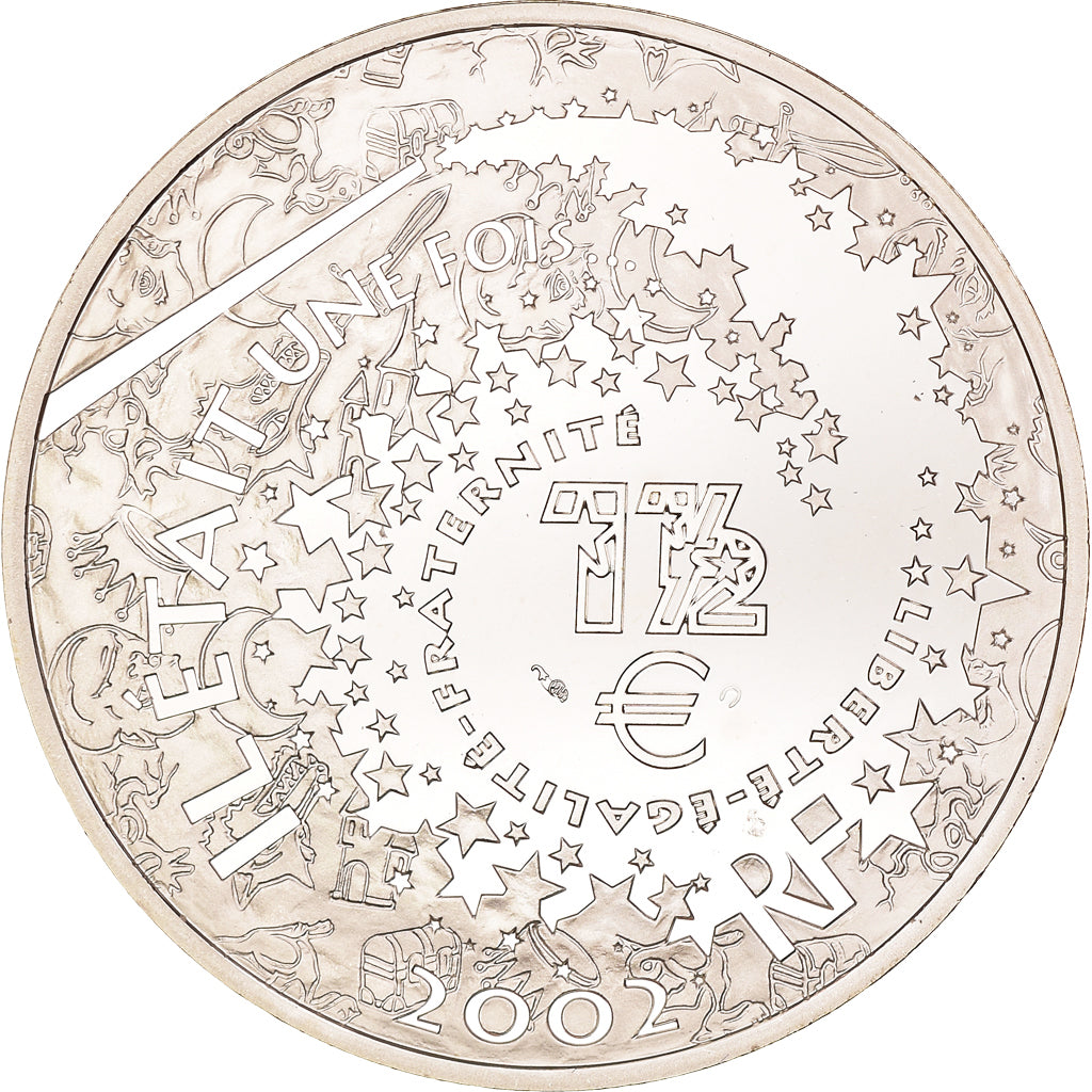 France, 1-1/2 Euro, Blanche Neige, 2002, Paris, MS(65-70), Silver, KM:1840