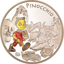 Francia, 1-1/2 Euro, Pinocchio, 2002, Proof, FDC, Argento, KM:1842