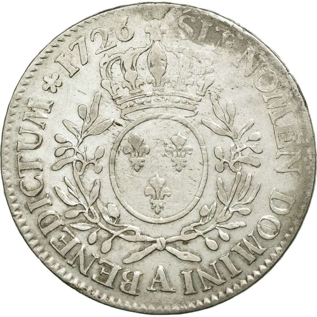 Münze, Frankreich, Louis XV, Écu aux branches d'olivier, Ecu, 1726, Paris, S+