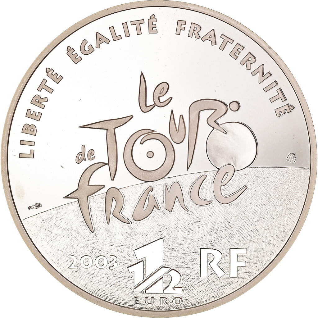 Francja, 1-1/2 Euro, Tour de France - Étape de montagne, 2003, Paris, Proof