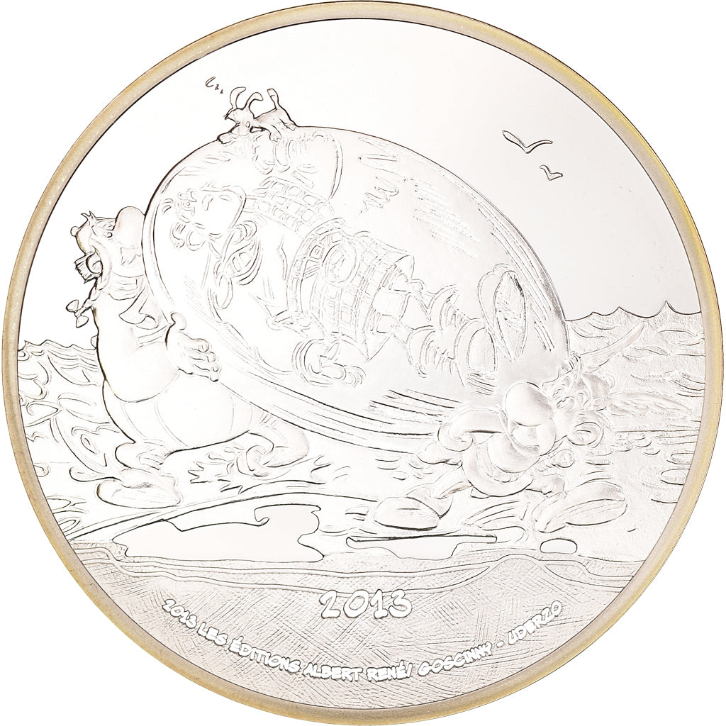 France, Monnaie de Paris, 10 Euro, Astérix, 2013, Paris, Proof, FDC, Argent