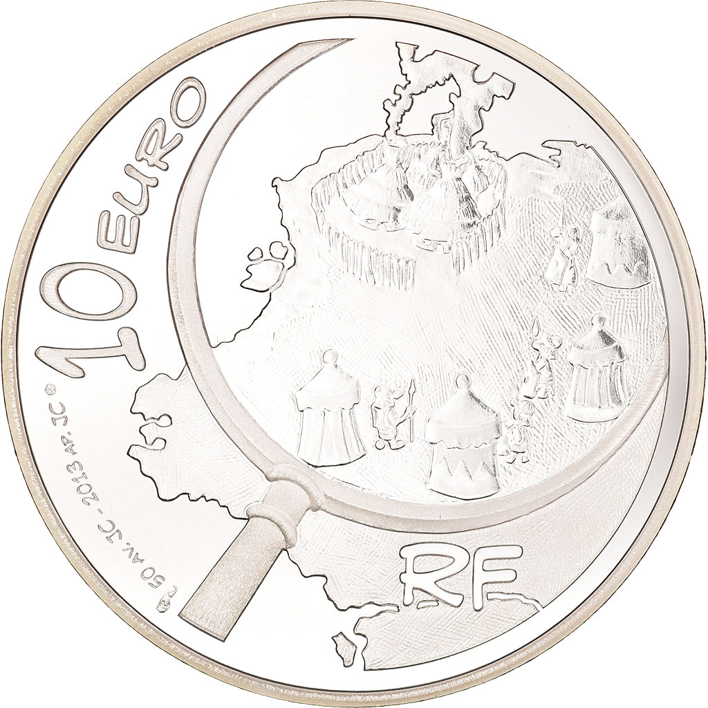 France, Monnaie de Paris, 10 Euro, Astérix, 2013, Paris, Proof, FDC, Argent