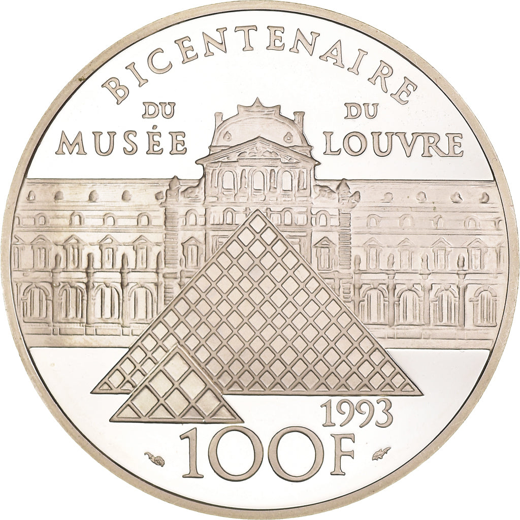 Moneta, Francia, Vénus de Milo, 100 Francs, 1993, Paris, Proof, SPL, Argento