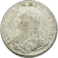 Monnaie, France, Louis XV, Écu aux branches d'olivier, Ecu, 1726, Reims, B+