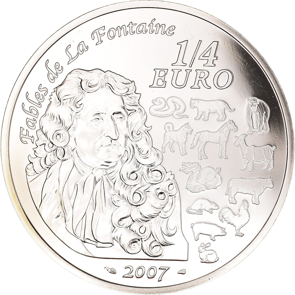 Francia, Year of the Pig, 1/4 Euro, 2007, Paris, FDC, Argento, KM:1417