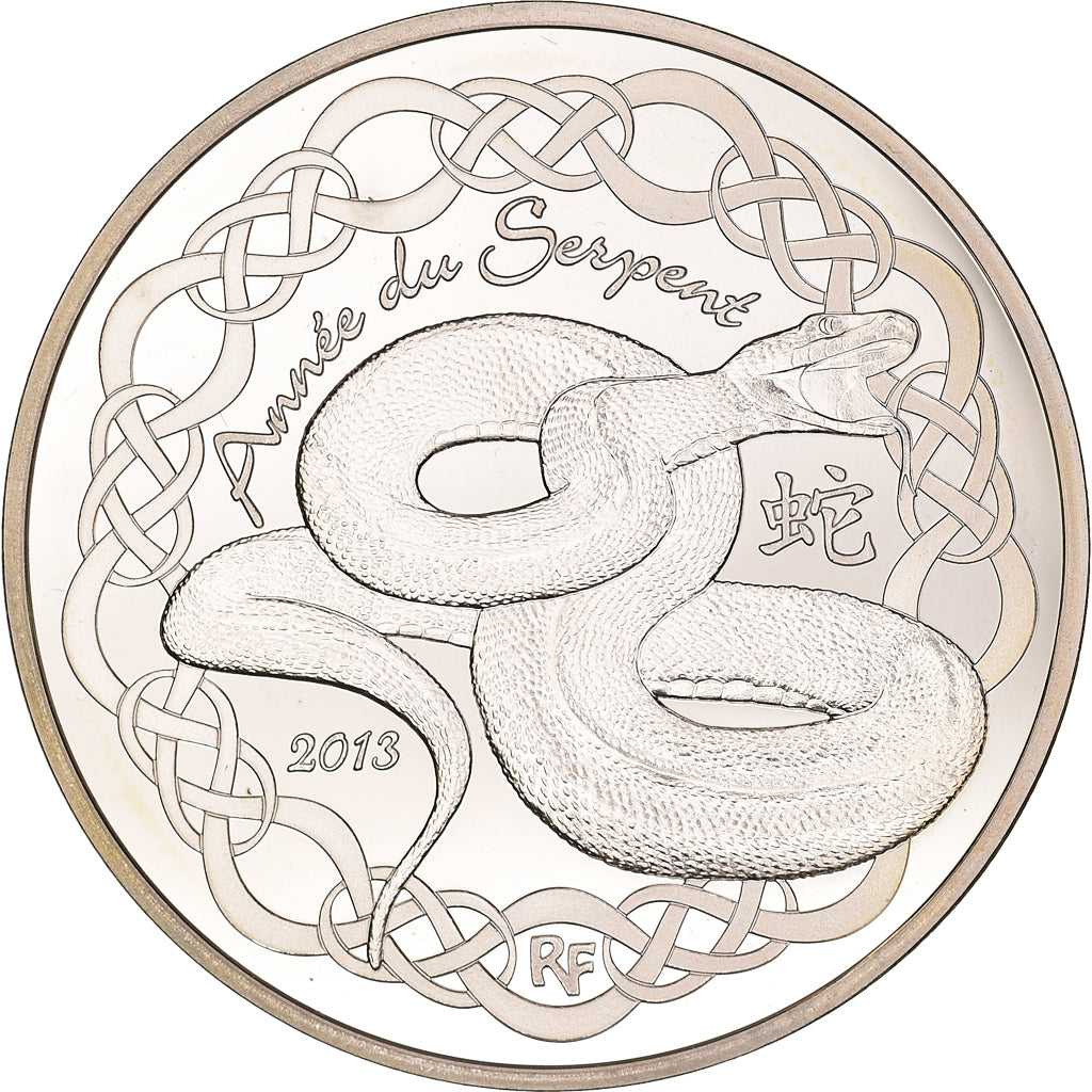 Frankreich, Monnaie de Paris, 10 Euro, Année du serpent, 2013, Paris, Proof