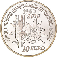 France, Semeuse, 10 Euro, 2010, Paris, MS(65-70), Silver, KM:1675