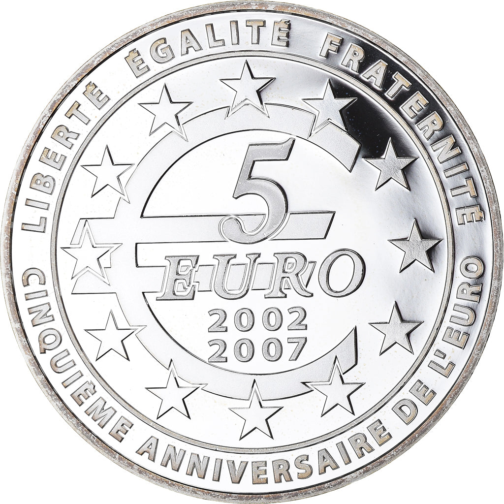 France, Semeuse, 5 Euro, 2007, Paris, FDC, Argent, KM:1523
