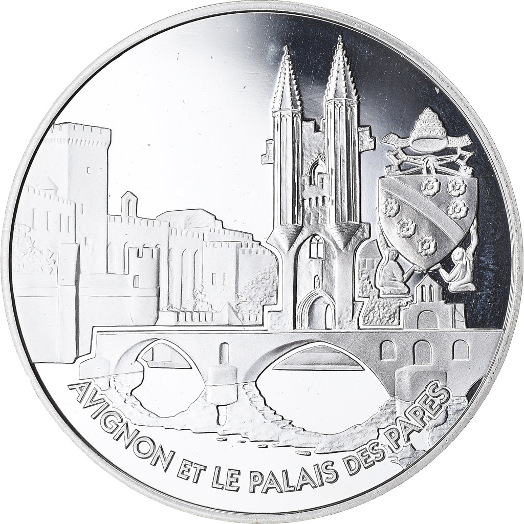 France, 1-1/2 Euro, Avignon, 2004, Paris, Proof, MS(65-70), Silver, KM:1364