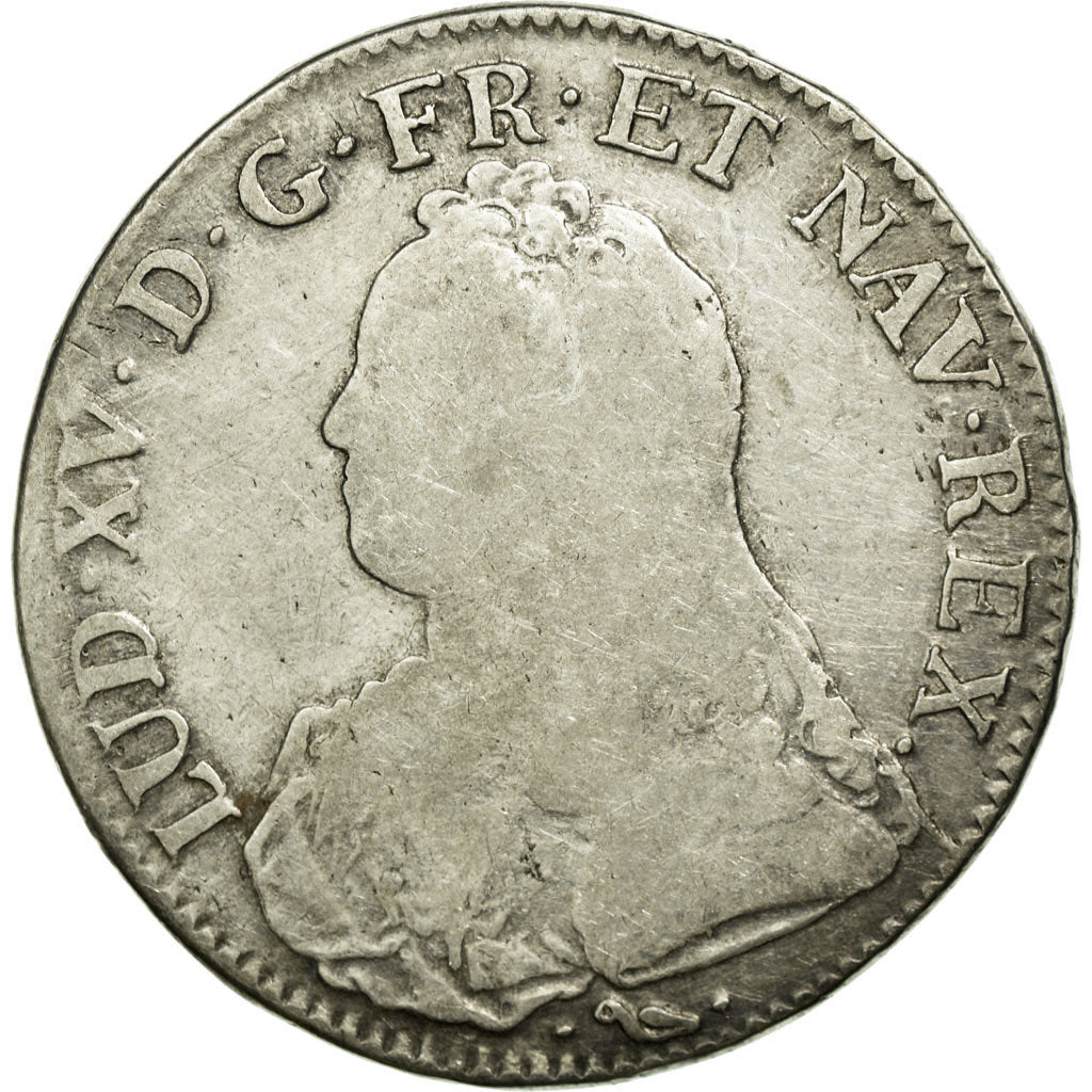 Coin, France, Louis XV, Écu aux branches d'olivier, Ecu, 1734, Bayonne