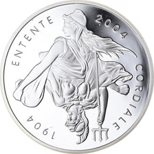 França, 1-1/2 Euro, Entente Cordiale, Le siècle, 2004, Paris, BE, MS(65-70)