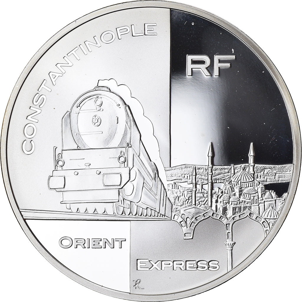 Frankreich, 1-1/2 Euro, Orient Express, 2003, Paris, Proof, STGL, Silber