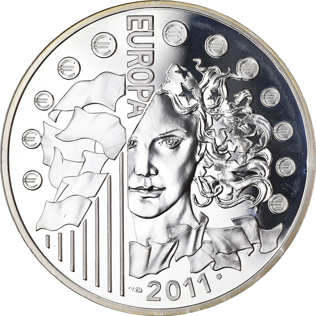 France, Monnaie de Paris, 10 Euro, Europa, 2011, Paris, MS(65-70), Silver