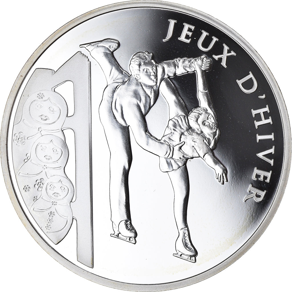 Francja, Monnaie de Paris, 10 Euro, JO 2014 Patinage artistique, 2011, Paris