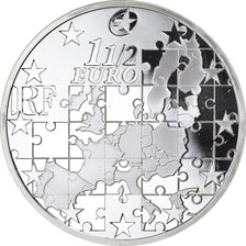 France, 1-1/2 Euro, European Union Expansion, 2004, Paris, BE, FDC, Argent