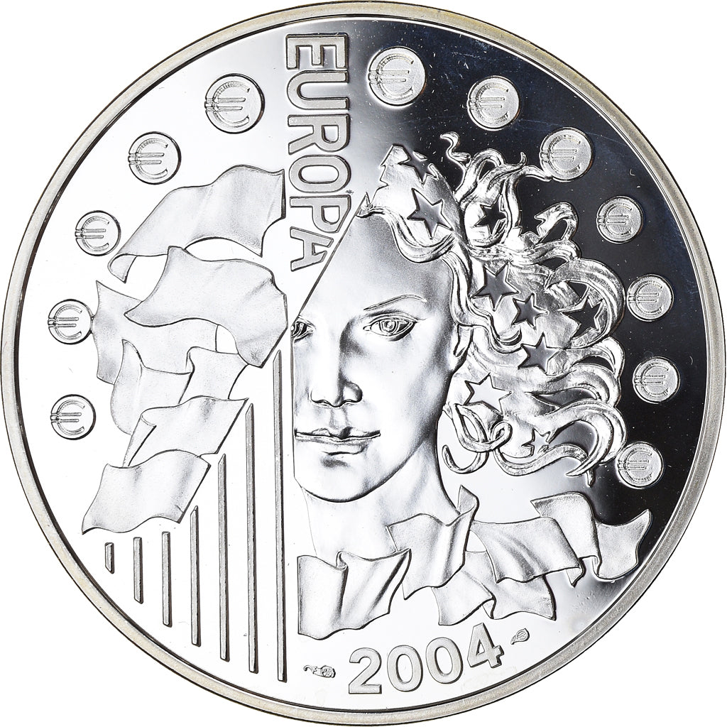 France, 1-1/2 Euro, European Union Expansion, 2004, Paris, BE, FDC, Argent