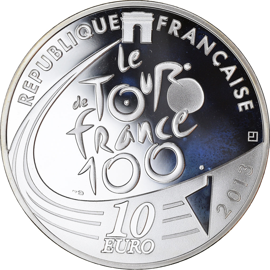 Frankreich, Monnaie de Paris, 10 Euro, Tour de France Maillot jaune, 2013