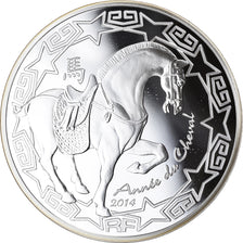 France, Monnaie de Paris, 10 Euro, Année du Cheval, 2014, Paris, Proof, FDC