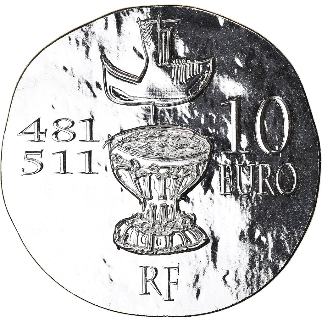 Francia, Monnaie de Paris, 10 Euro, Clovis, 2011, Paris, Proof, FDC, Argento