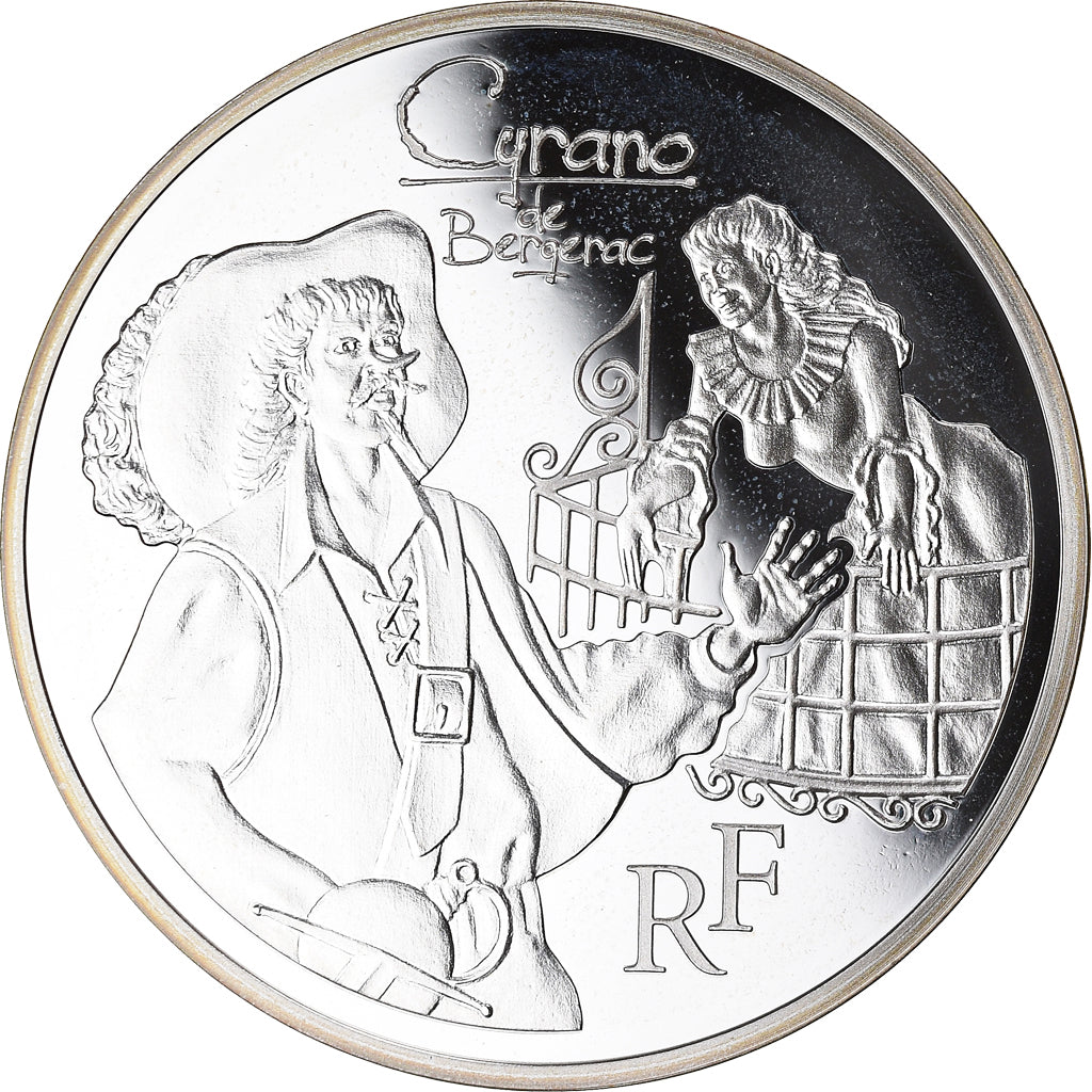 Francia, Monnaie de Paris, 10 Euro, Cyrano de Bergerac, 2012, Paris, Proof, FDC