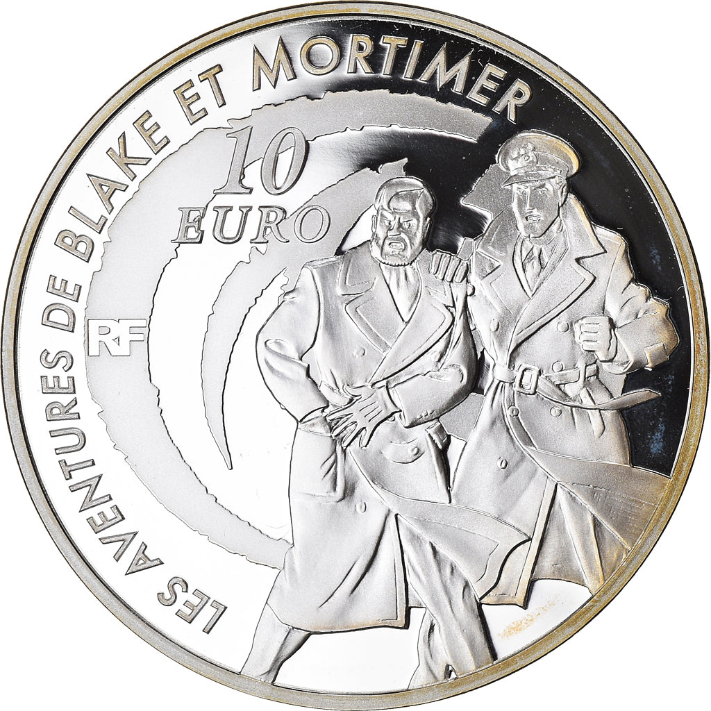 Frankrijk, Parijse munten, 10 Euro, Blake & Mortimer, 2010, Paris, Proof, FDC