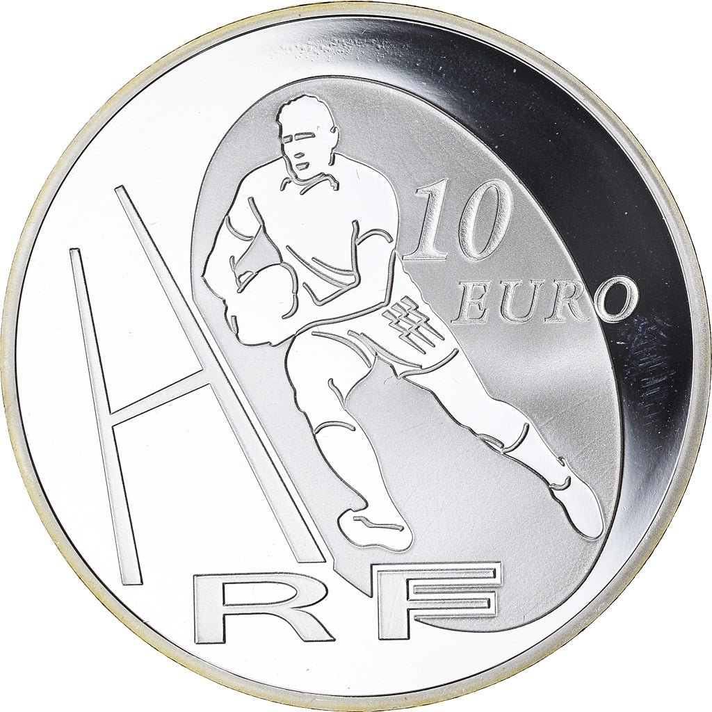 France, Monnaie de Paris, 10 Euro, Rugby Stade Français Paris, 2009, Paris