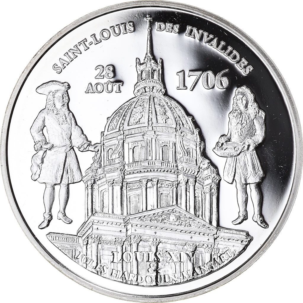France, 1-1/2 Euro, Dôme des Invalides, 2006, Paris, BE, MS(65-70), Silver