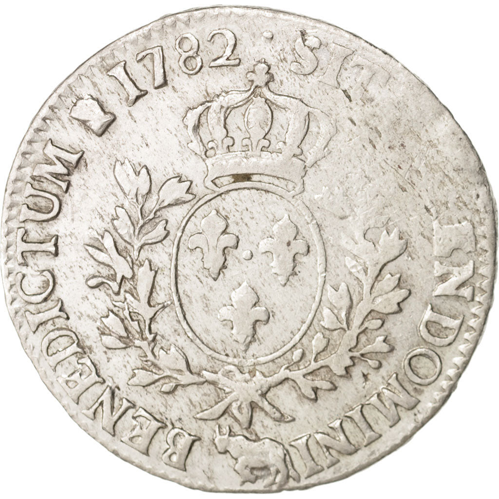 France, Louis XVI, Écu de Béarn aux branches d'olivier, 1782, Pau, KM 572